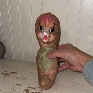 RARE Rushton Seahorse rubber face stuffed animal